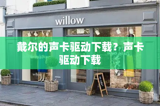戴尔的声卡驱动下载？声卡驱动下载-第1张图片-星选测评