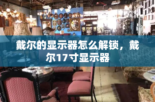 戴尔的显示器怎么解锁，戴尔17寸显示器