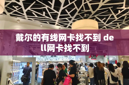 戴尔的有线网卡找不到 dell网卡找不到