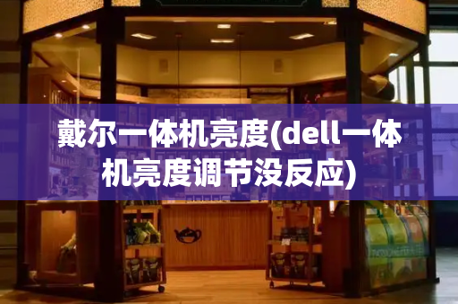戴尔一体机亮度(dell一体机亮度调节没反应)