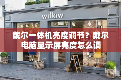 戴尔一体机亮度调节？戴尔电脑显示屏亮度怎么调