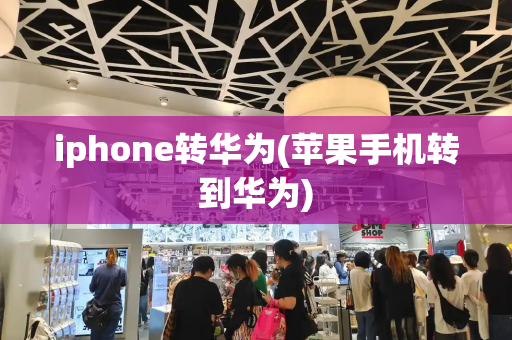 iphone转华为(苹果手机转到华为)-第1张图片-星选测评