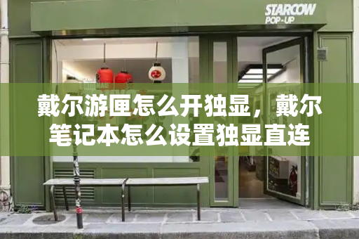 戴尔游匣怎么开独显，戴尔笔记本怎么设置独显直连-第1张图片-星选测评