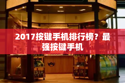 2017按键手机排行榜？最强按键手机-第1张图片-星选测评