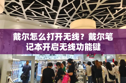 戴尔怎么打开无线？戴尔笔记本开启无线功能键-第1张图片-星选测评