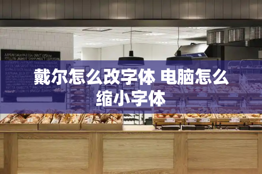 戴尔怎么改字体 电脑怎么缩小字体-第1张图片-星选测评