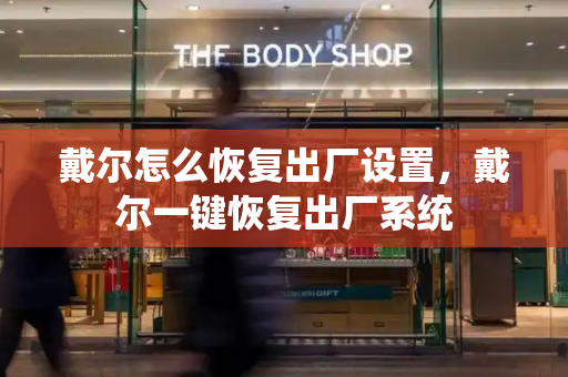 戴尔怎么恢复出厂设置，戴尔一键恢复出厂系统-第1张图片-星选测评