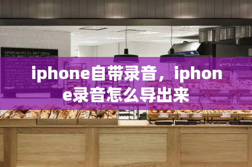 iphone自带录音，iphone录音怎么导出来