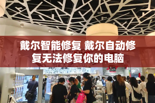 戴尔智能修复 戴尔自动修复无法修复你的电脑