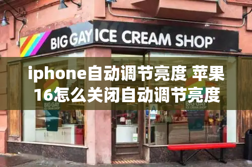 iphone自动调节亮度 苹果16怎么关闭自动调节亮度