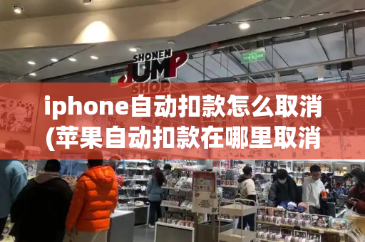 iphone自动扣款怎么取消(苹果自动扣款在哪里取消)-第1张图片-星选测评