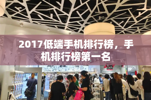 2017低端手机排行榜，手机排行榜第一名