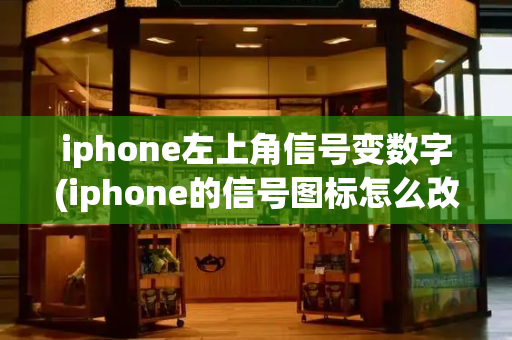 iphone左上角信号变数字(iphone的信号图标怎么改)
