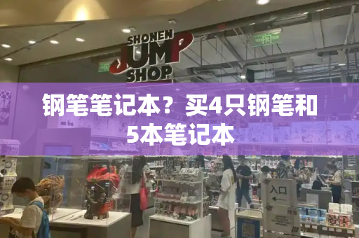 钢笔笔记本？买4只钢笔和5本笔记本