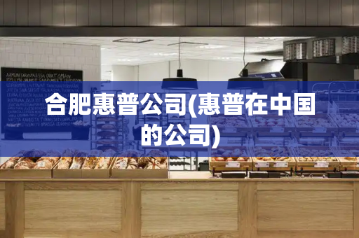 合肥惠普公司(惠普在中国的公司)