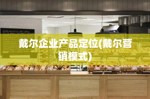 戴尔企业产品定位(戴尔营销模式)
