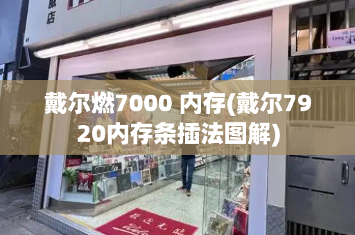 戴尔燃7000 内存(戴尔7920内存条插法图解)-第1张图片-星选测评