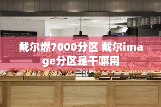 戴尔燃7000分区 戴尔image分区是干嘛用