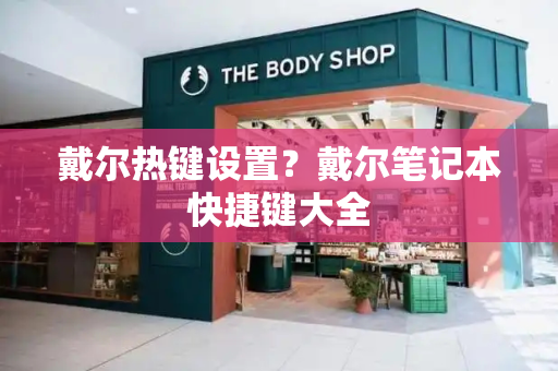 戴尔热键设置？戴尔笔记本快捷键大全
