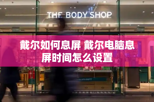 戴尔如何息屏 戴尔电脑息屏时间怎么设置-第1张图片-星选测评