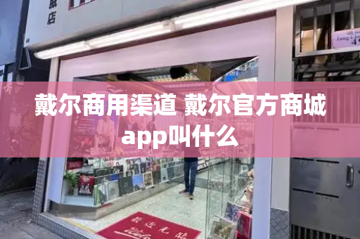 戴尔商用渠道 戴尔官方商城app叫什么