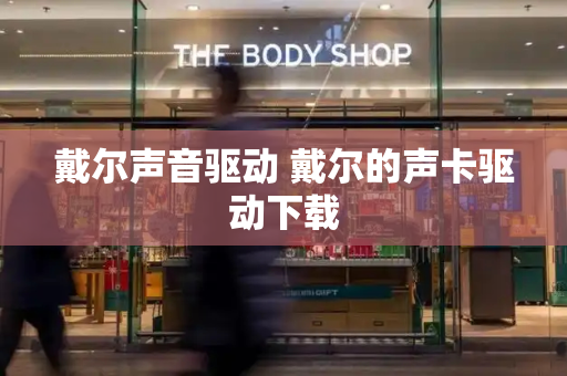 戴尔声音驱动 戴尔的声卡驱动下载-第1张图片-星选测评