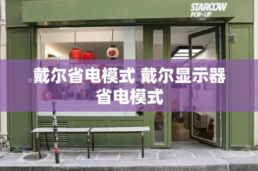 戴尔省电模式 戴尔显示器省电模式-第1张图片-星选测评