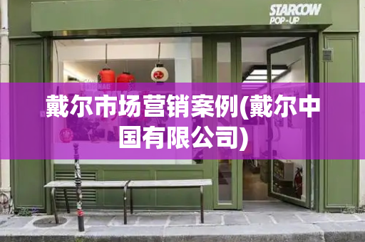 戴尔市场营销案例(戴尔中国有限公司)
