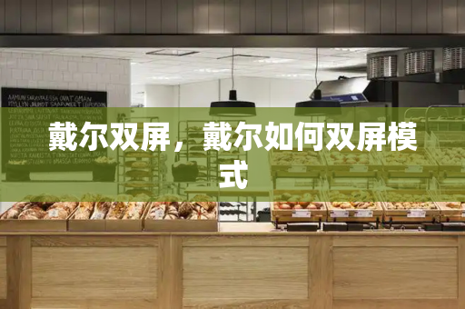 戴尔双屏，戴尔如何双屏模式