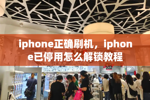 iphone正确刷机，iphone已停用怎么解锁教程