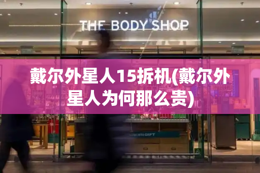 戴尔外星人15拆机(戴尔外星人为何那么贵)-第1张图片-星选测评