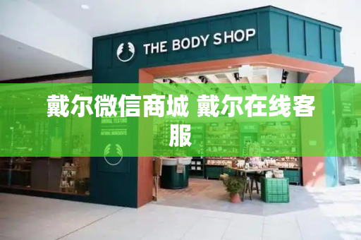 戴尔微信商城 戴尔在线客服