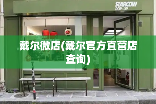 戴尔微店(戴尔官方直营店查询)-第1张图片-星选测评