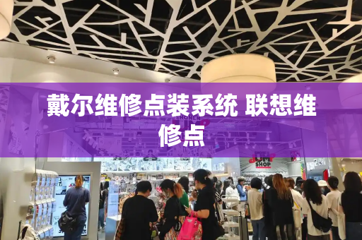 戴尔维修点装系统 联想维修点