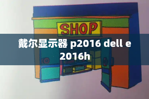 戴尔显示器 p2016 dell e2016h-第1张图片-星选测评