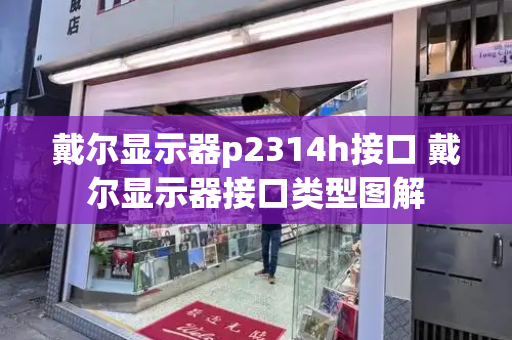 戴尔显示器p2314h接口 戴尔显示器接口类型图解