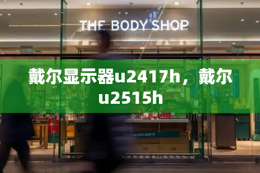 戴尔显示器u2417h，戴尔u2515h-第1张图片-星选测评