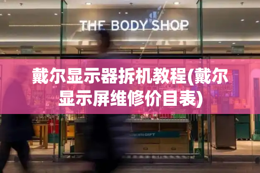 戴尔显示器拆机教程(戴尔显示屏维修价目表)-第1张图片-星选测评