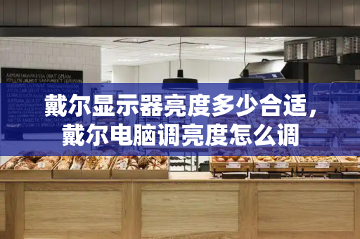 戴尔显示器亮度多少合适，戴尔电脑调亮度怎么调