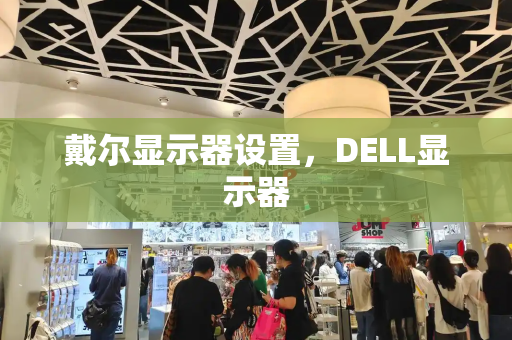 戴尔显示器设置，DELL显示器