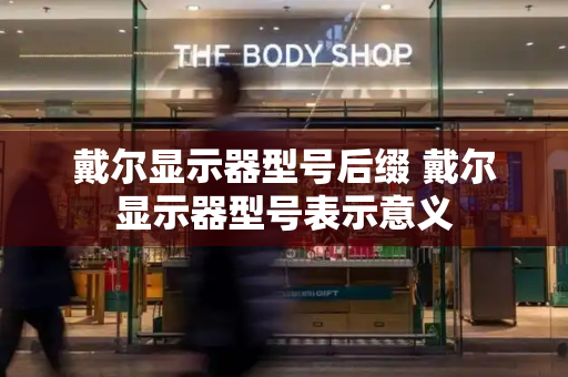 戴尔显示器型号后缀 戴尔显示器型号表示意义