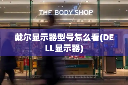 戴尔显示器型号怎么看(DELL显示器)