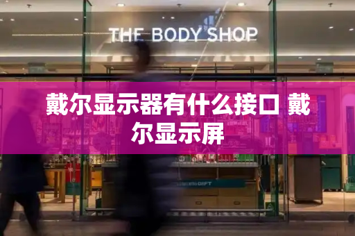 戴尔显示器有什么接口 戴尔显示屏