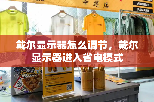 戴尔显示器怎么调节，戴尔显示器进入省电模式
