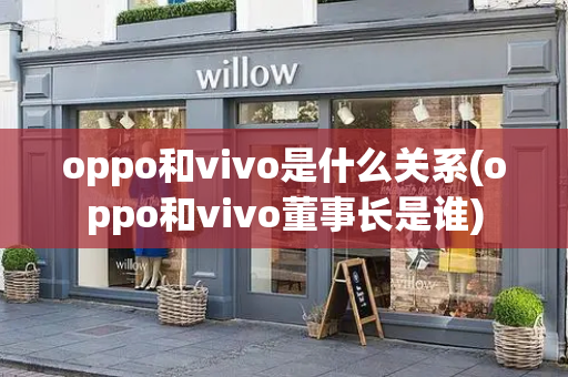 oppo和vivo是什么关系(oppo和vivo董事长是谁)