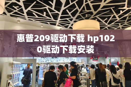 惠普209驱动下载 hp1020驱动下载安装-第1张图片-星选测评