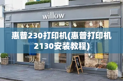 惠普230打印机(惠普打印机2130安装教程)-第1张图片-星选测评