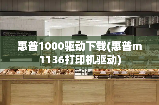 惠普1000驱动下载(惠普m1136打印机驱动)