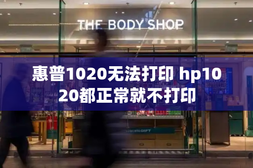 惠普1020无法打印 hp1020都正常就不打印