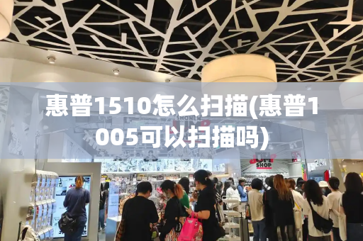 惠普1510怎么扫描(惠普1005可以扫描吗)